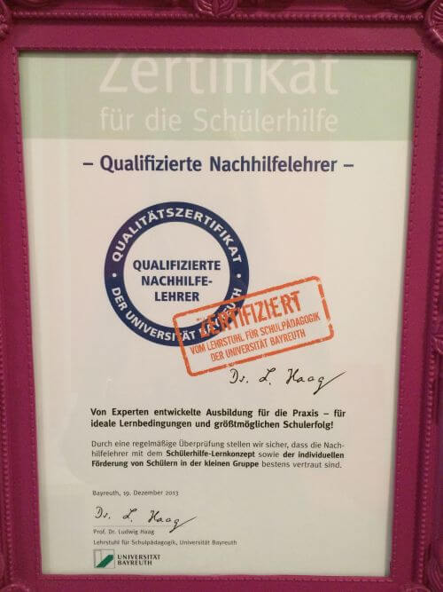 Schülerhilfe - Franchisenehmer - Nachhilfelehrer