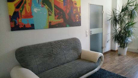 Der Wartebereich im Eingang Der Wartebereich im Eingang der Schülerhilfe Neu-Ulm
