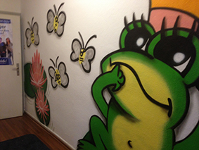 Schülerhilfe - Essen-Steele - Wand frosch