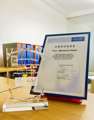 10 Jahre Schülerhilfe Auszeichnung
