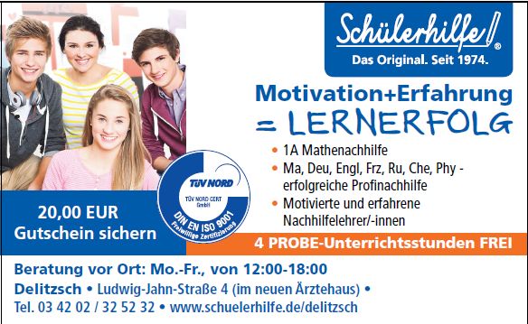 Nachhilfe Delitzsch Mathenachhilfe Delitzsch