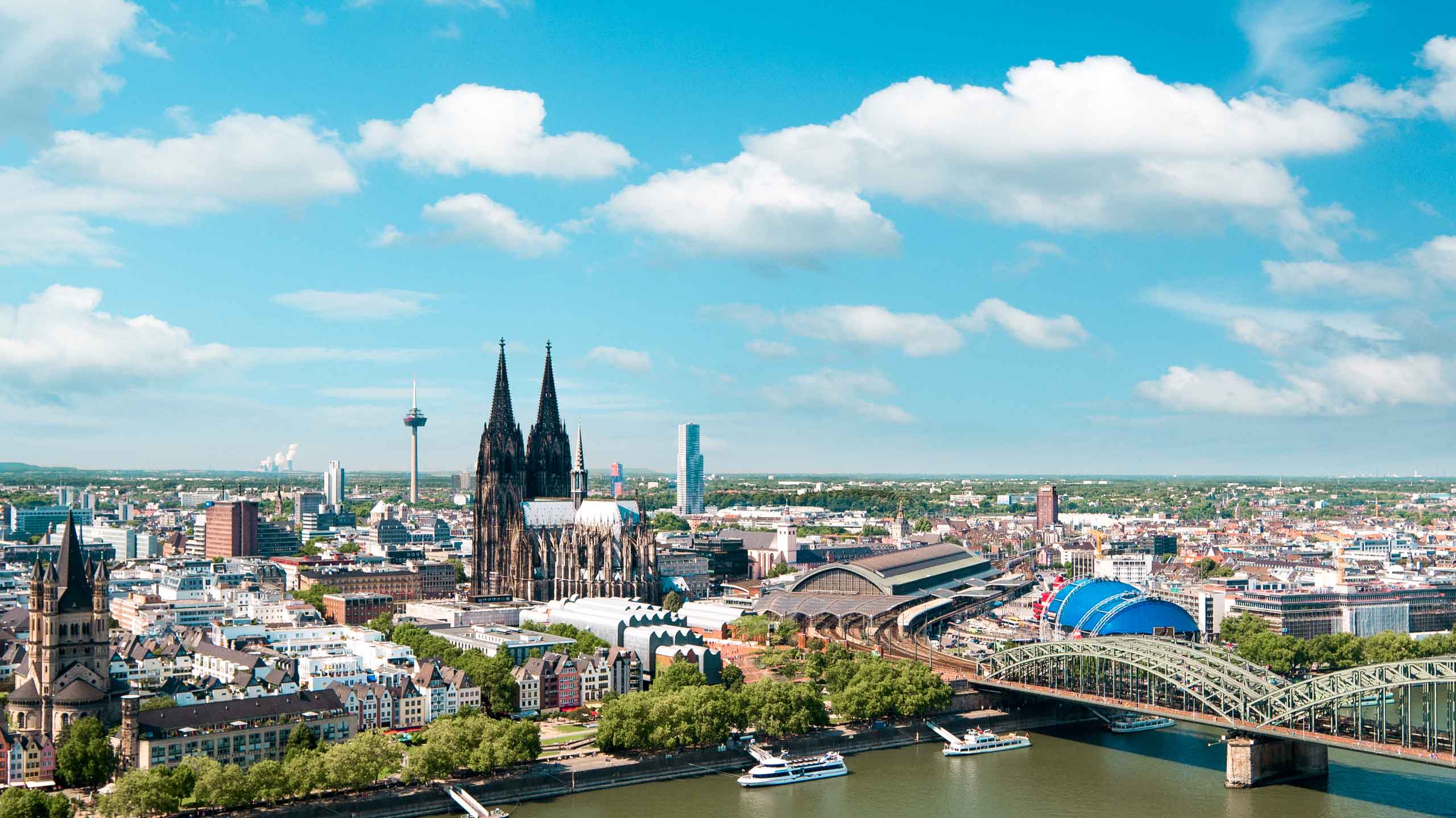 Foto der Stadt Köln von oben